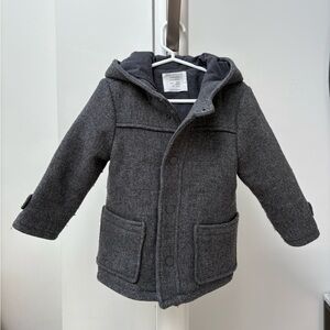 Zara Kids Gray Pea Coat